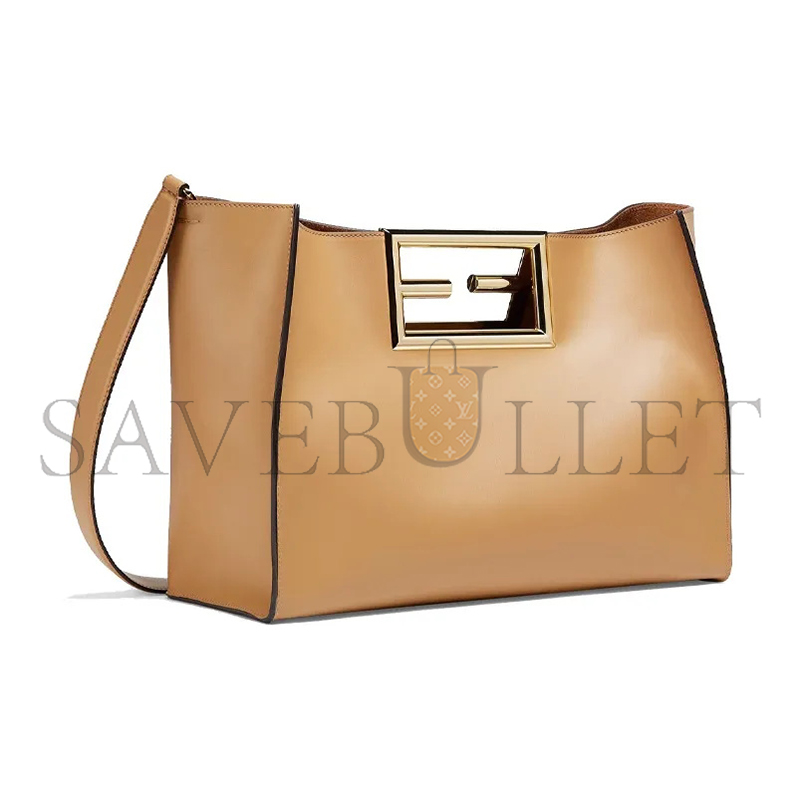 F**di vitello king medium F**di way tote miele scuro 8bh391aaiwf15kr (40*29*17cm)